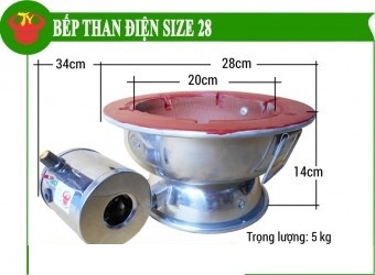 Bếp Than Điện Size 28