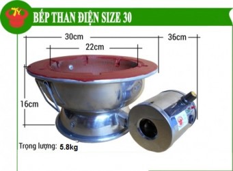 Bếp Than Điện Size 30